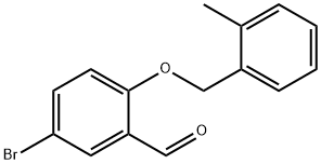 5-BROMO-2-[(2-METHYLBENZYL)OXY]BENZALDEHYDE Struktur