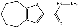 4H-Cyclohepta[b]thiophene-2-carboxylicacid,5,6,7,8-tetrahydro-,hydrazide(9CI) Struktur