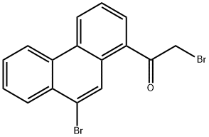 2-bromo-1-(9-bromophenanthren-1-yl)ethanone Struktur