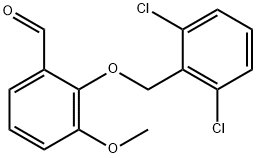 2-[(2,6-DICHLOROBENZYL)OXY]-3-METHOXYBENZALDEHYDE Struktur