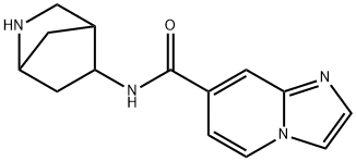 Imidazo[1,2-a]pyridine-7-carboxamide, N-2-azabicyclo[2.2.1]hept-5-yl- (9CI) Struktur