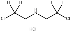 Bis(2-chloroethyl)amine-d4 Hydrochloride Struktur