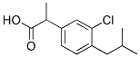 2-(3-Chloro-4-isobutylphenyl)propionic acid Struktur