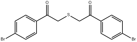 1-(4-BROMO-PHENYL)-2-[2-(4-BROMO-PHENYL)-2-OXO-ETHYLSULFANYL]-ETHANONE Struktur