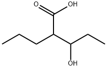 2-PROPYL-3-HYDROXYPENTANOIC ACID Struktur