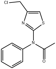 N-[4-(CHLOROMETHYL)-1,3-THIAZOL-2-YL]-N-PHENYLACETAMIDE Struktur