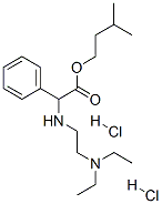 isopentyl alpha-(2-diethylaminoethylamino)phenylacetate dihydrochloride  Struktur