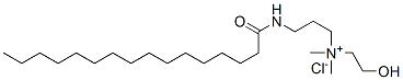 1-Propanaminium, N-(2-hydroxyethyl)-N,N-dimethyl-3-[(1-oxo-hexadecyl)amino]-, chloride Struktur