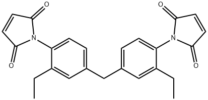 1,1'-[methylenebis(2-ethyl-4,1-phenylene)]bis-1H-pyrrole-2,5-dione Struktur