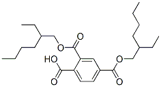 bis(2-ethylhexyl) hydrogen benzene-1,2,4-tricarboxylate Struktur