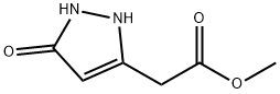 1H-Pyrazole-3-acetic  acid,  2,5-dihydro-5-oxo-,  methyl  ester Struktur