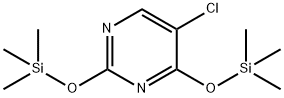 5-CHLORO-2,4-BIS-TRIMETHYLSILANYLOXY-PYRIMIDINE Struktur