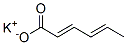 Potassium sorbate Structure