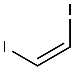 cis-1,2-Diiodoethylene Struktur