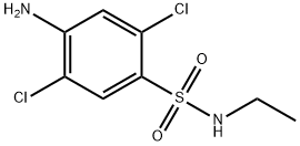 4-amino-2,5-dichloro-N-ethylbenzenesulphonamide Struktur