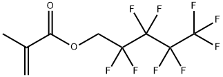 2,2,3,3,4,4,5,5,5-nonafluoropentyl methacrylate  Struktur