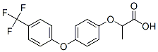 2-[4-[4-(trifluoromethyl)phenoxy]phenoxy]propanoic acid Struktur