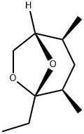 [1S,2S,4R,5R,(-)]-5-Ethyl-2,4-dimethyl-6,8-dioxabicyclo[3.2.1]octane Struktur