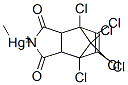 (4,5,6,7,8,8-Hexachloro-1,3,3a,4,7,7a-hexahydro-1,3-dioxo-4,7-methano-2H-isoindol-2-yl)(methyl)mercury(II) Struktur