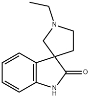 1'-Ethylspiro[indoline-3,3'-pyrrolidin]-2-one Struktur