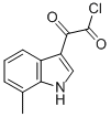 2-(7-methyl-1H-indol-3-yl)-2-oxoacetyl chloride Struktur