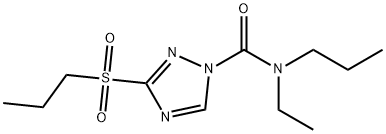 N-ethyl-N-propyl-3-propylsulfonyl-1,2,4-triazole-1-carboxamide Struktur