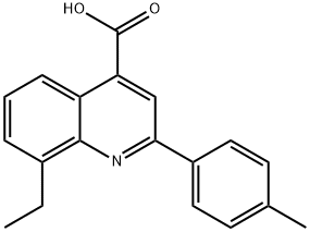 8-ethyl-2-(4-methylphenyl)quinoline-4-carboxylic acid Struktur