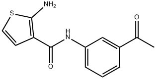 3-Thiophenecarboxamide,N-(3-acetylphenyl)-2-amino-(9CI) Struktur