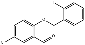 5-氯-2-(2-氟芐基)氧基-苯甲醛 結(jié)構(gòu)式