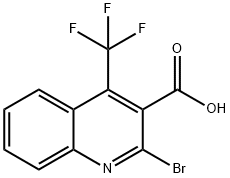 2-BroMo-4-trifluoroMethyl-3-quinolinecarboxylic acid Struktur