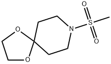 8-(Methylsulfonyl)-1,4-dioxa-8-azaspiro[4.5]decane Struktur