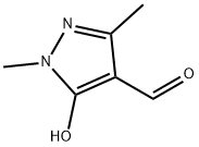 1H-Pyrazole-4-carboxaldehyde, 5-hydroxy-1,3-dimethyl- (9CI) Struktur