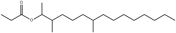 Propionic acid 1,2,6-trimethyltetradecyl ester Struktur