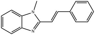 1-METHYL-2-STYRYL-1H-BENZOIMIDAZOLE Struktur