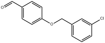 4-[(3-CHLOROBENZYL)OXY]BENZENECARBALDEHYDE Struktur