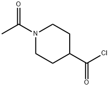 1-ACETYLISONIPECOTOYL CHLORIDE Struktur