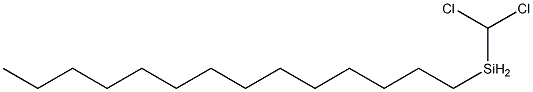 dichloromethyltetradecylsilane Struktur