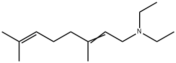 N,N-Diethyl-3,7-dimethyl-2,6-octadiene-1-amine Struktur