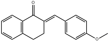 (2E)-2-[(4-methoxyphenyl)methylidene]tetralin-1-one Struktur