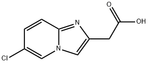 (6-CHLORO-IMIDAZO[1,2-A]PYRIDIN-2-YL)-ACETIC ACID Struktur