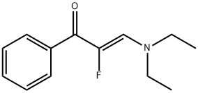 2-Propen-1-one, 3-(diethylamino)-2-fluoro-1-phenyl-, (Z)- (9CI) Struktur