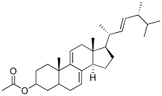 3-Ergost-7,9(11),22-trienol, acetate Struktur