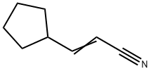 3-CYCLOPENTYLACRYLONITRILE Struktur