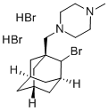 1-[(2-bromo-1-adamantyl)methyl]-4-methyl-piperazine dihydrobromide Struktur