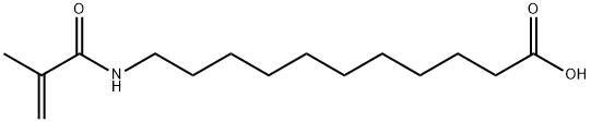 11-(METHACRYLOYLAMINO)UNDECANOIC ACID Struktur