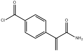 Benzoyl chloride, 4-[1-(aminocarbonyl)ethenyl]- (9CI) Struktur