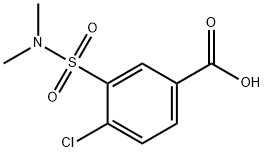 4-CHLORO-3-[(DIMETHYLAMINO)SULFONYL]BENZOIC ACID Struktur