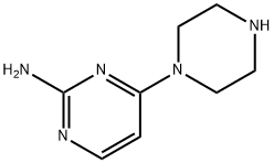 2-Pyrimidinamine,4-(1-piperazinyl)-(9CI) Struktur