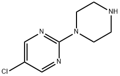 PYRIMIDINE, 5-CHLORO-2-(1-PIPERAZINYL)- Struktur