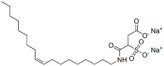 disodium (Z)-4-(9-octadecenylamino)-4-oxo-3-sulphonatobutyrate Struktur